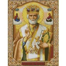 "Николай Чудотворец" 35*44см арт.WM4597 Картина стразами