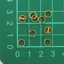 Кольцо соединительное двойное 4,0*0,7мм арт.ФУ-11661 (100±5шт)