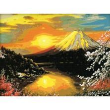 "Горное озеро" 44*35см арт.WM3087 Картина стразами