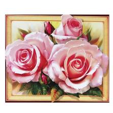 "Розы 5D" 40*50см арт.0378 LT Картина стразами на подрамнике