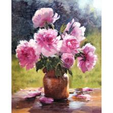 "Пионы под солнцем" 30*40см арт.65211 Картина стразами