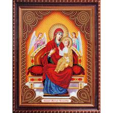 "Божия Матерь Всецарица" 20*30см арт.119LP Картина стразами на подрамнике частичная выкладка