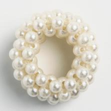 Резинка для волос с жемчугом арт.7162606 молочный