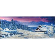 Рисунок на ткани бисером "Конек" "Зима. Полиптих" 25*65см арт.9678