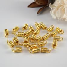 Концевик-пружина 6мм отв.2мм арт.51160 золото