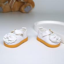 Туфли для кукол 50*32мм арт.ИВ-611 белый (иск.кожа)