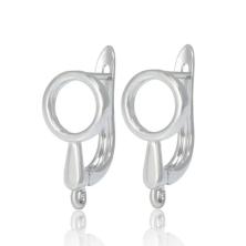 Швензы для сережек с английской застежкой из нержавеющей стали 16мм арт.ИВ-193 никель