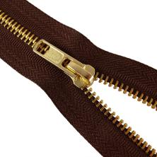 Молния джинс Т.5 золото 18см 294-шоколадный