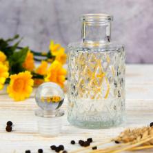 Бутылка с крышкой 100мл 5*5*12см стекло арт.2603774 прозрачный