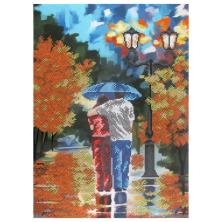 К-3088 "Краски осени" Рисунок на ткани "Благовест" частичная вышивка 28*38см