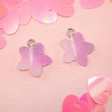 Подвеска акрил "Звездочка" 17*7мм арт.SF-7189 ассорти