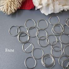 Кольцо соедин. 8*0,7мм арт.SF-7003 никель (100гр)(1000±5шт)