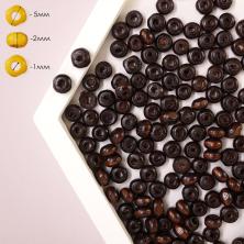 Бусины дерево 05мм арт.ИВ-886 т.коричневый (400шт)