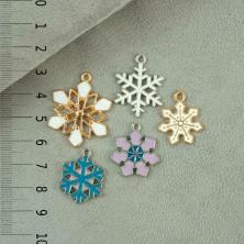 Подвеска "Снежинка" 17-25мм арт.SF-7343