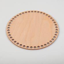 Донце для вязаной сумки дерево "Круг" 20см арт.5488332