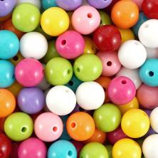 Бусины акрил 10мм арт.SF-2509 187-1 ассорти (200гр)