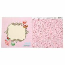 Бумага двусторонняя 29,5*29,5см "Сладкая жизнь. Ванильные мечты" 180гр/м арт.1197843