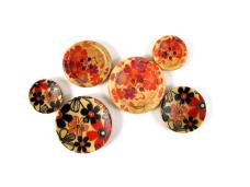 Набор пуговиц дерево арт.CTW-1066/0167 17-30мм (6шт)