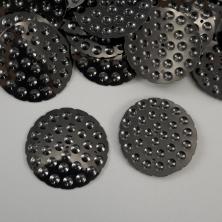 Пайетки цветные "Круг" 25мм арт.CQN-1783 черный-04
