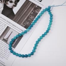 Бусины "Аквамарин" 8мм 38см арт.ИВ-178 (46бусин)