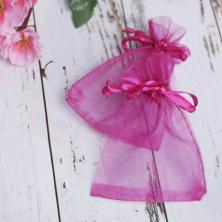 Мешок органза 7*9см арт.1716472 фуксия