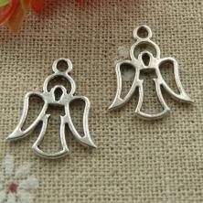 Подвеска "Ангел" 16*20мм нерж. сталь арт.ИВ-256 ант.серебро