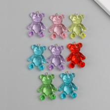 Подвеска акрил "Мишка" 35*25*9мм арт.10715294 ассорти