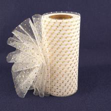 Фатин мягкий 15см в горошек арт.SF-3778