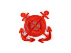 Термоаппликация "Якорь" 78*78мм арт.233-15 красный