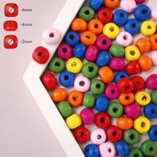 Бусины дерево  6мм отв-е 1,5мм арт.7727734 береза (190шт)