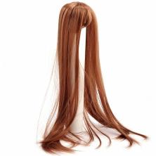 Парик для кукол "Элит" №1/18 D-5см, L-50см арт.21000 рыжий