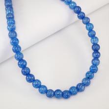 Бусины "Кварц сахарный" 8мм 38см арт.SF-7591 св.синий(50бусин)