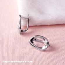 Швензы для сережек с английской застежкой из нержавеющей стали 17мм арт.ИВ-131 никель