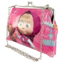 Сумочка детская "Маша и Медведь" 20*14см арт.ФУ-10030 розовый