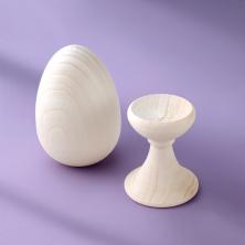 Заготовка дерево "Подставка под яйцо" 30*36мм арт.DE-011