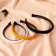 Ободок пластик/текстиль 15мм 