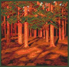 ДК-461 "Сосновый лес" Схема для вышивания "Домашняя коллекция" А3 196*200кл