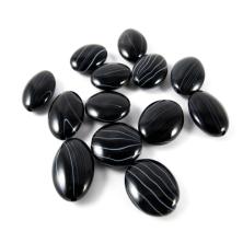 Бусины акрил 19*16*8мм арт.A-176 черный/серый (50гр)