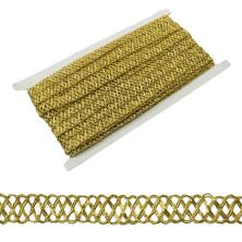 Тесьма металлизированная 15мм арт.8273 золото