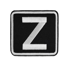 Термоаппликация  "Z" 70*75мм арт.R7211 черный/белый