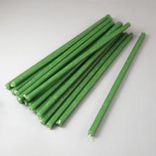 Свеча восковая зеленая №100 16,5см d-5,7мм