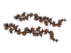 Термоаппликация "Цветы"  45*220мм арт.5635