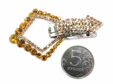 Застежка шубная со стразами арт.ФУ-2344