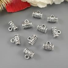 Бейл  7,5*7мм отв-е d-1,5мм арт.ИВ-309 ант.серебро