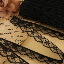 Кружево капрон  24мм арт.LCE-19 черный