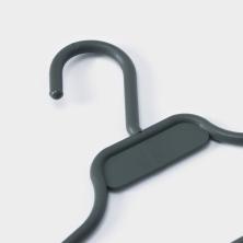 Вешалка костюмная 40см ширина 7мм с перекладиной арт.4850956 серый