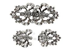 Застежка 60*30мм со стразами арт.AC-842 черный