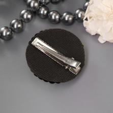 Шляпка  4,5см с пайетками и зажимом арт.L-006