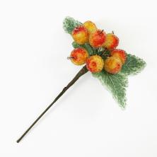 Яблоко в сахаре на проволоке d- 2.0cм 20см арт.SXG-3 желто-оранжевый