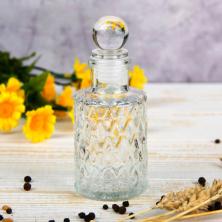 Бутылка с крышкой 100мм 5*5*12см стекло арт.2603774 прозрачный